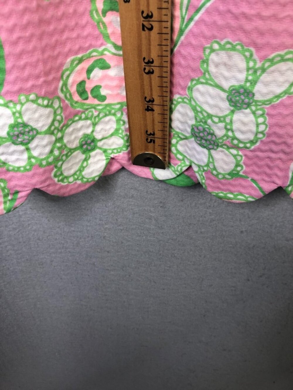 Lilly Pulitzer Dress Womens 14 Pink Butterfly Floral Shift Scallop Hem Nina NEW - Picture 4 of 16